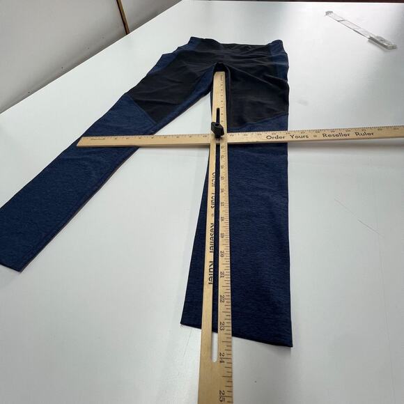 Outdoor Voices Pants Womens Small Blue Black Colorblock Leggings Gym Athletic - Picture 8 of 8